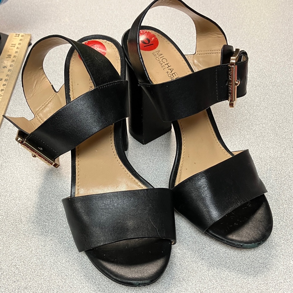 Michael Kors Black Leather Heels